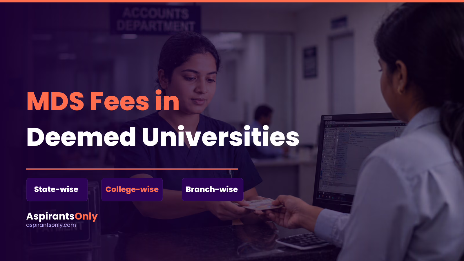 MDS Fees in Deemed Universities